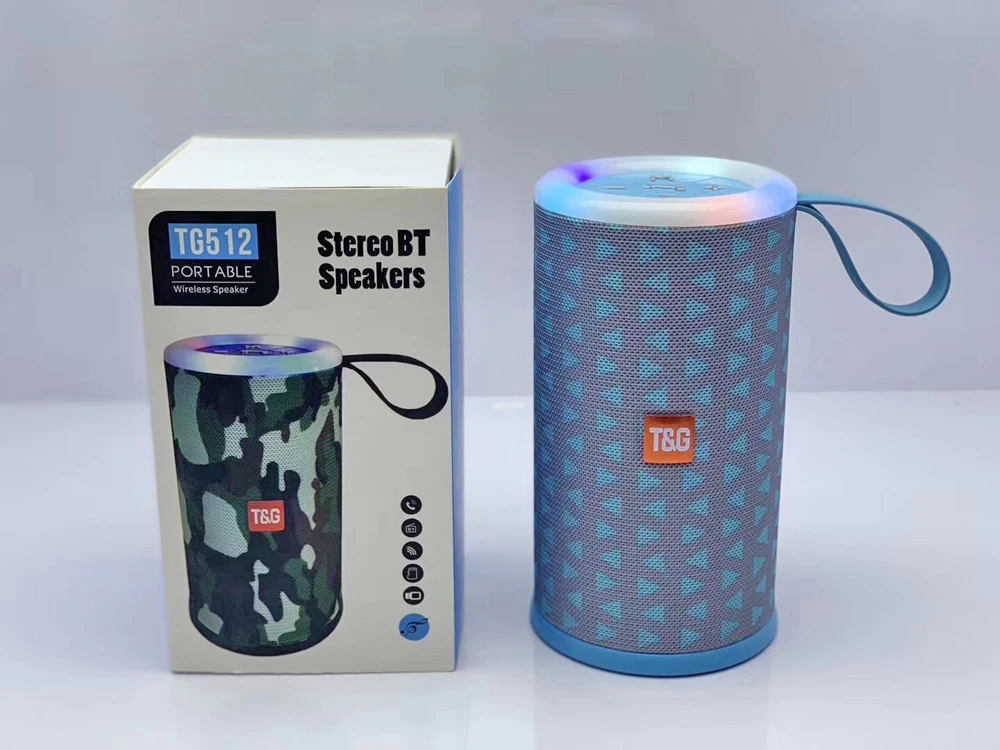 2019 New TG512 Bluetooth Speaker Portable wireless Colorful LED Light stereo subwoofer speaker Wireless Loudspeaker - ANKUX.COM
