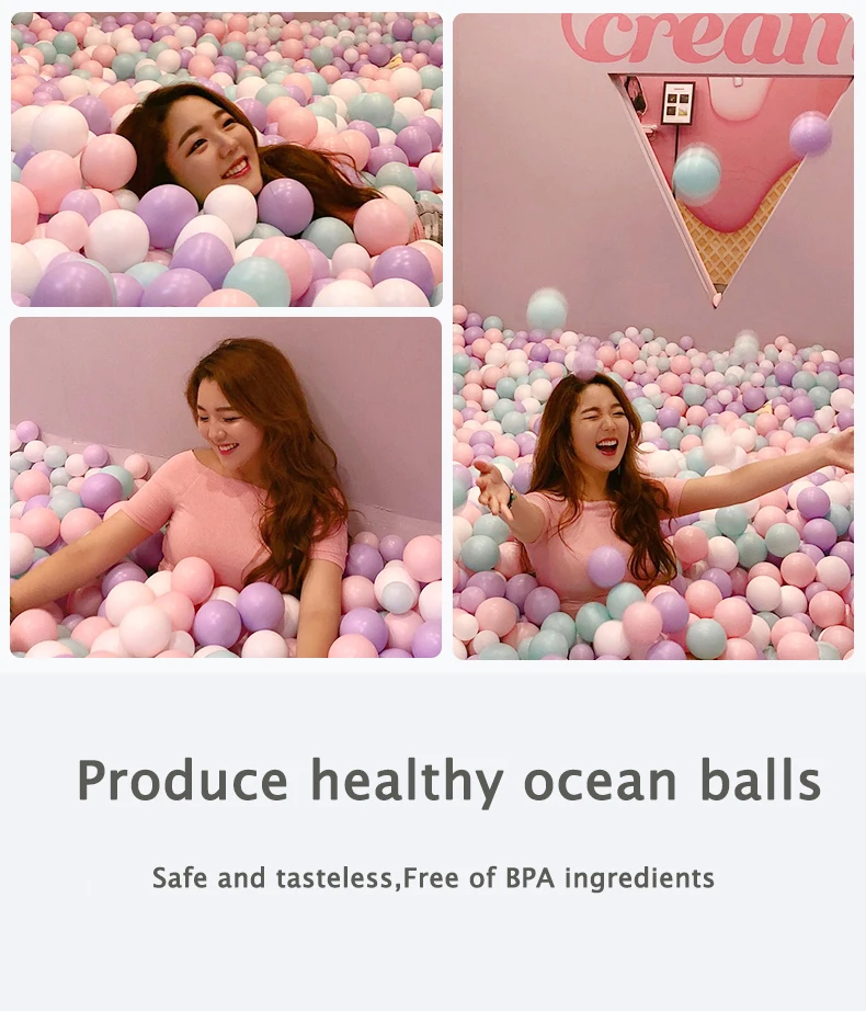 product low price commercial sports kids baby indoor wholesale ocean soft play foam bulk white clear 5000 pit plastic pool toy balls-4