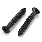 black zinc self tapping screws m6 flat head hex socket allen screws for computer deck