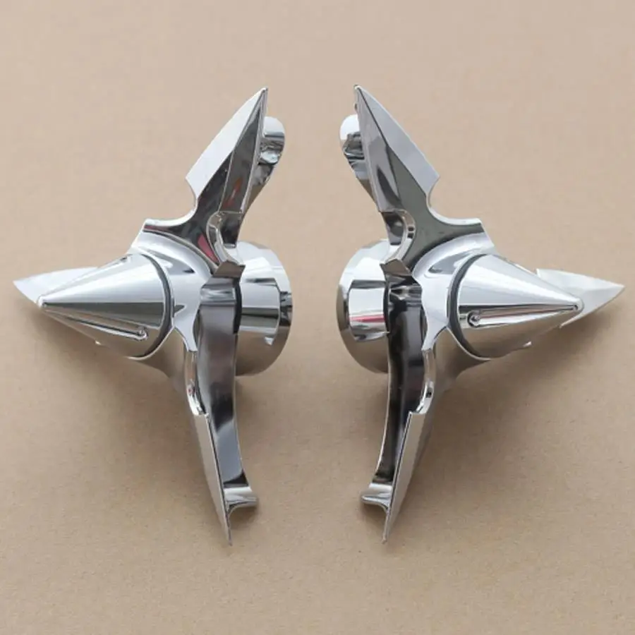 Spun Blade Spinning Front Axle Cap Nut Covers Fit For Harley Touring Sportster Dyna Motorcycle Accessories