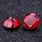 Round Brilliant Cut 11mm laboratory Grown Synthetic Ruby Gemstones on sale wholesale price
