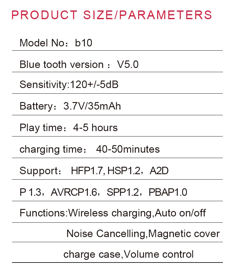 2019 b10 tws True Wireless Earbuds auto pair magnetic charging box 5.0 i10/i 12 tws Headphone Earphone - ANKUX.COM