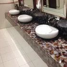 China Artificial Onyx Jade Glass Stone Slab for Culture Wall Panel Dining Countertop