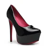 wholesale classical design platform high heel ladies cheapest fashion dress shoes hills world simple footwear