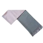 Acrylic Wool Scarf Hot Sale Raccoon Fur Pocket Winter Knitted Women Gray Fashion