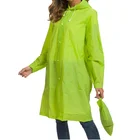 Factory High quality poncho customized logo printed waterproof raincoat with Hoods and Sleeves