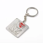 Factory custom car keyring stainless steel floating key ring