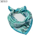 Wholesale cheap 60*60 Cm Square Satin Twill Silk Scarf Gift
