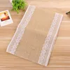 Hot sale customized size wedding banquet burlap table runner