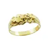 Solid 10k Yellow Gold Polished Nugget Baby Ring