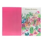 custom made birthday flower butterfly age greeting cards