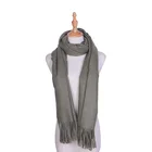 2019 Hot Sale Fashion Plain Colour Yarn Dye Good Quality Long Size Women Cashmere Scarf For Winter