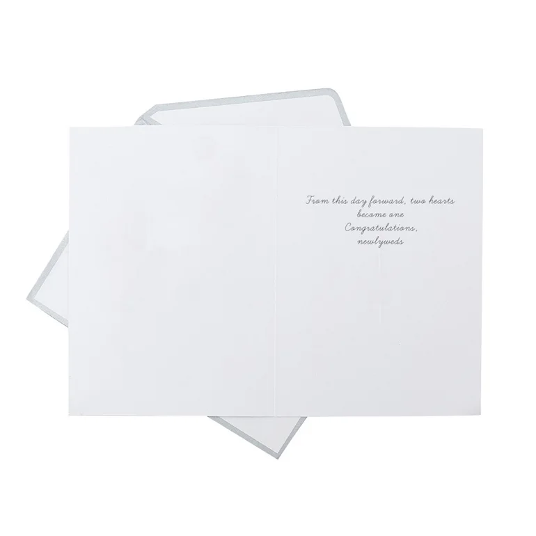 custom printing romantic 3d wedding cards,love