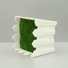 Aesthetic Indoor Cactus Kitchen Shelf White Picket Fence artificial Succulent Planters Artificial Plant Flower pot with foam