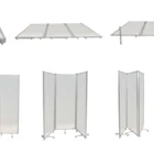 Office Partition Wall Movable Stackable Sneeze Guard Set Foldable Movable Office Partition Acrylic Wall