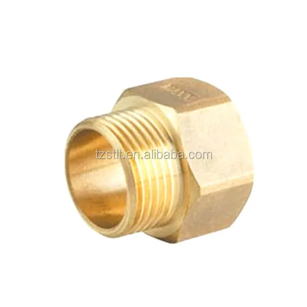 Thread Hex Straight Pneumatic Connector 1/4inch brass fitting