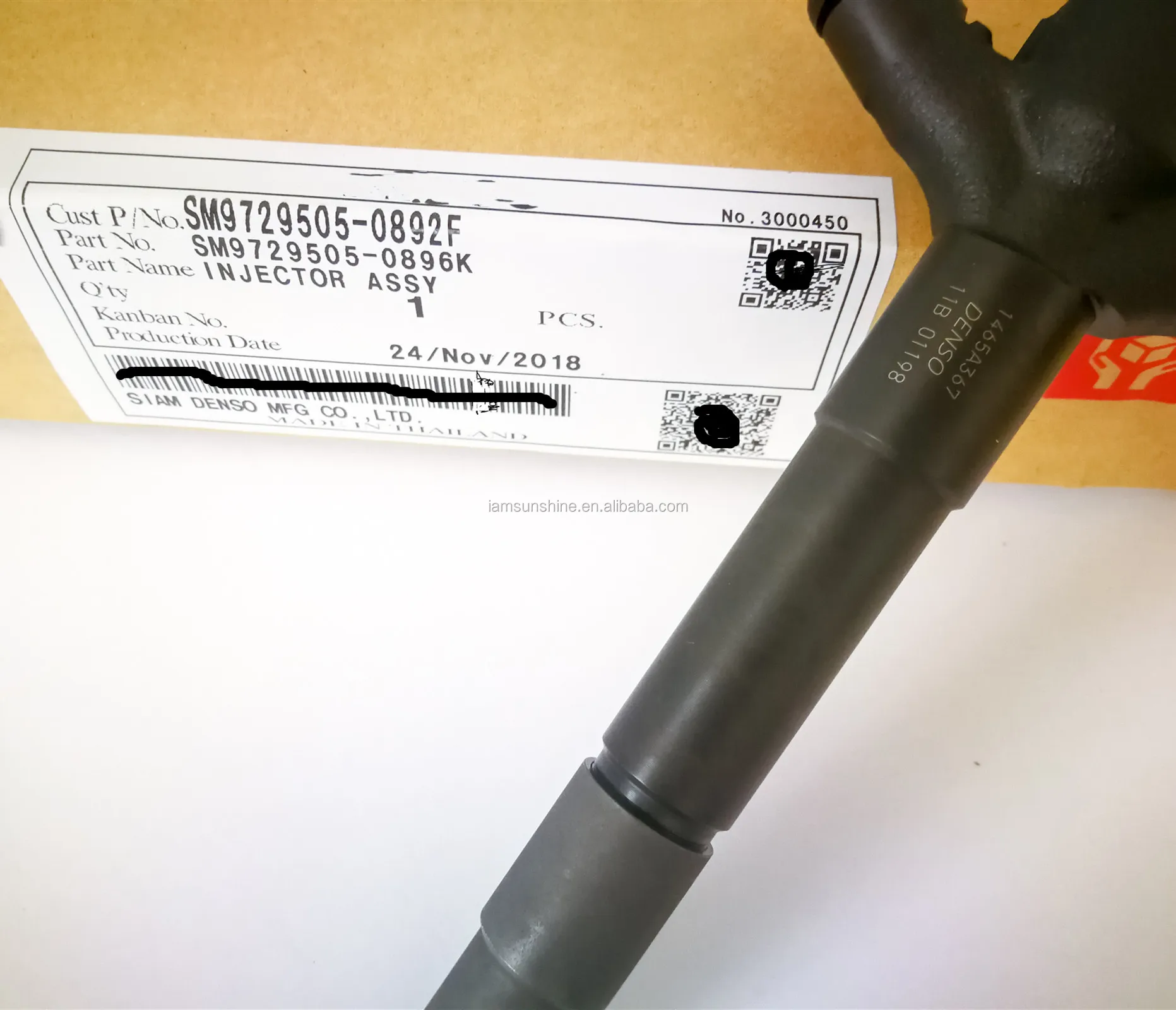 Genuine fuel injector 2950500890 295050-0890 common rail injector 1465A367 for L200 KB4T