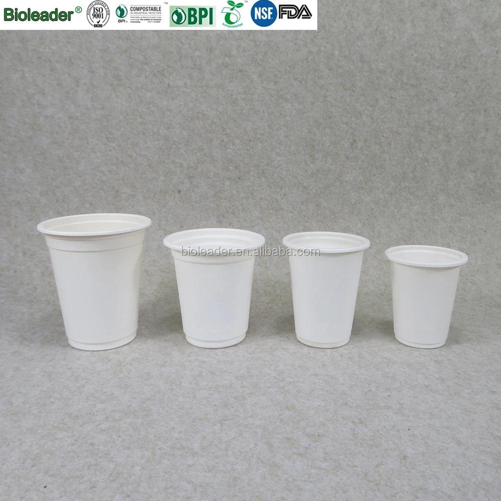 Biodegradable disposable cornstarch compostable food container