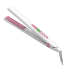 New salon perfect pink flat iron steam hair straightener