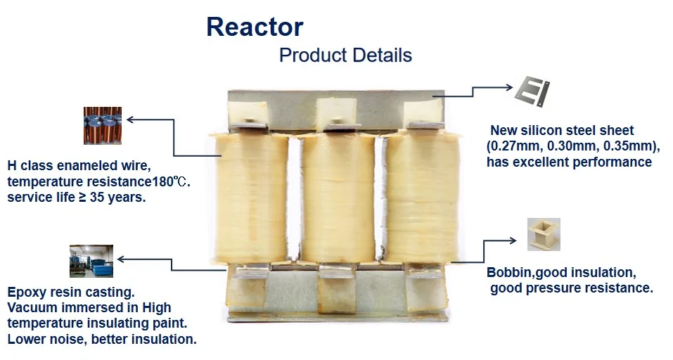 high quality three phase input reactor 500a for wholesale