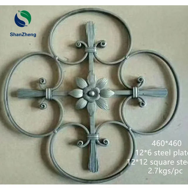 Wrought iron ornaments Scrolls Gate decoration parts fence fittings