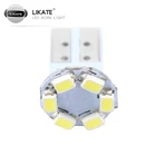 lkt 12V 6smd W5W pingo T10 Led Bulb for Car Led Pinball Colorful Reversing Lights Lamp