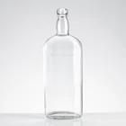 Promotion Vodka Vodka Bottle Glass Factory Promotion High Flint 1 Liter Glass Vodka Bottle With Crown Cap