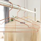 Copper Underwear Space Saving Wide Shoulders Rose Gold Copper Metal Hanger For Underwear