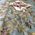 Manufacturer wholesale cheap CF0679A embroidery lace curtain fabric