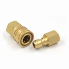 Non-Valve series1/2 size BSP/NPT Thread brass sprinkler quick coupler&hose fast hydraulics&water quick connect couplings