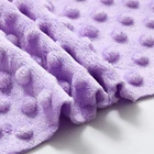 100% Polyester embossed dot bubbled super soft velvet fabric For Home textile blanket
