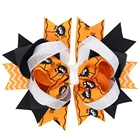 Popular Hair Accessories Halloween Ribbon Bows Clip For Girl Accessories