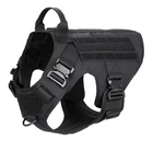 Tactical Military Police Service Big Dog Pet Vest No Pulling Buckle Training Dog Harness