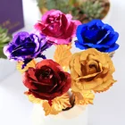 Modern hot 24K gold foil lover friends gift home decoration preserved rose flowers