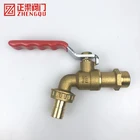 ZHENGQU VALVE brass iron handle wall mounted ball brass faucet/bibcock