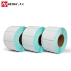 60x40 1000pcs Thermal transfer blank barcode Labels art paper adhesive printed label sticker