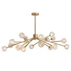 Hotel lobby crystal pendant light scandinavian home decor sputnik chandelier