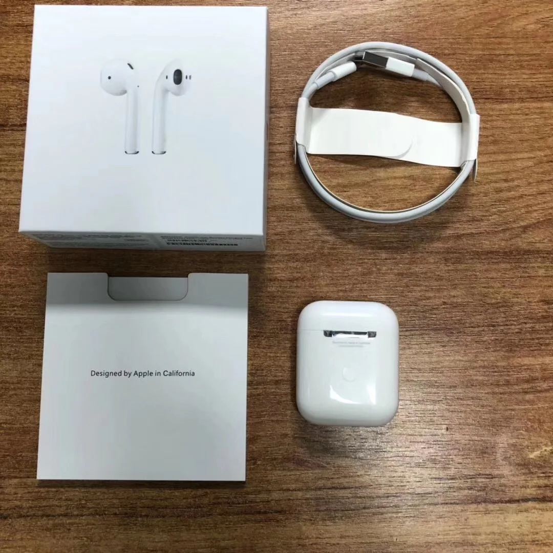 For apple earbuds wireless earphones For 1:1air second Generation pod2 stereo With wireless charging for iPhone - ANKUX.COM