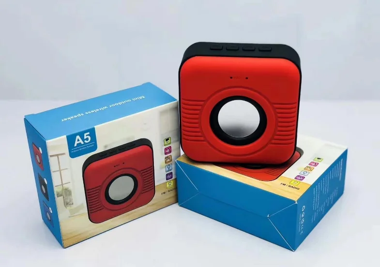Square Gift Multi-function Wireless Connection Bluetooth Speaker Music Player Hands-free Call Small Speaker - ANKUX.COM