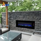 Modern 42 Inch 7 Color Settings Table Remote Control Electric Fireplace Wall Mounted