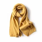 Wholesale 2019 Newest 100% Acrylic Plain Dyed Long Size 10 Colours High Quality Cashmere Scarf Women With Ball Top