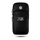 good quality running exercise waterproof sports bag with earphone hole elastic nylon mobile phone arm bag armband