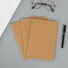 student lined kraft paper sublimation blank retro rough 96 sheets eco-friendly softcover black ecological notebook