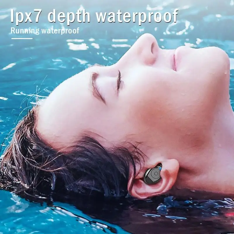 2019 BT wireless earphone talking 4hours TWS 5.0 earbuds with charging case for Amazon - ANKUX.COM