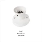 Lamp Base Lamp Holder E27 ABS Material Straight Lamp Holder Lamp Base B22/E27