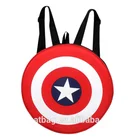 Polyester Backpack Bag Funny Red Polyester 20L Shield School Backpack Bag