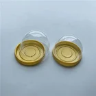 High Quality PET Round Cake Blister Packaging box Mooncake Plastic Tray with Clear Lid /Cookies Plastic Container