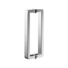 titan silver color double sided pull handle single sided for shower room