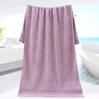 China Export Manufacturers Direct Sale Egyptian Long Staple Cotton Thickened Plain Color Bath Towel