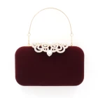 Fashion Wallet Wholesale Fashion Durable Black Velvet Ladies Clutch Mini Wallet